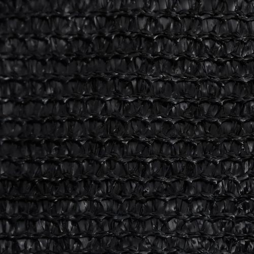 Voile d'ombrage 160 g/m² Noir 2,5x4 m PEHD - Photo n°2; ?>