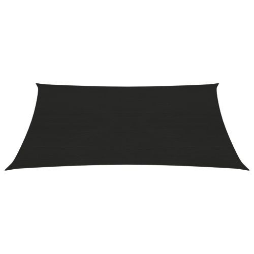 Voile d'ombrage 160 g/m² Noir 2x3,5 m PEHD - Photo n°3; ?>