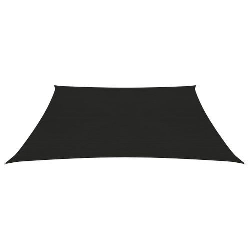 Voile d'ombrage 160 g/m² Noir 3/4x2 m PEHD - Photo n°3; ?>