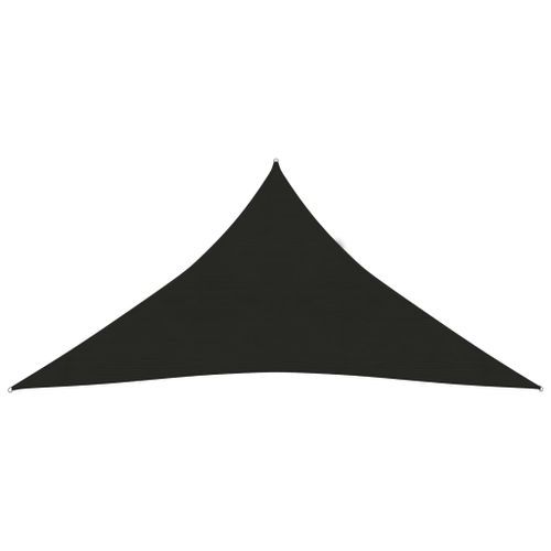 Voile d'ombrage 160 g/m² Noir 3,6x3,6x3,6 m PEHD - Photo n°3; ?>