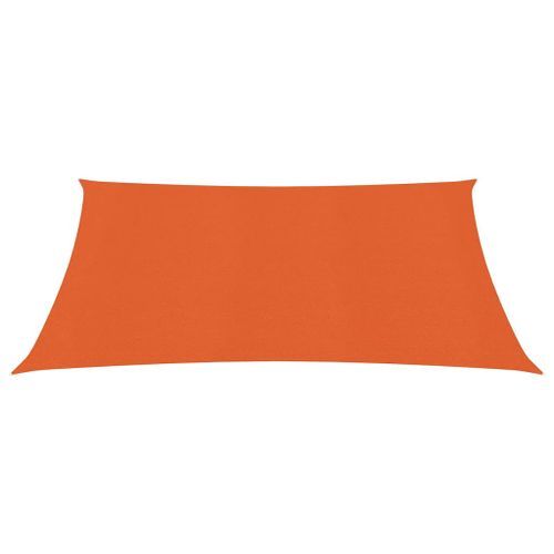 Voile d'ombrage 160 g/m² Orange 2,5x2,5 m PEHD - Photo n°3; ?>