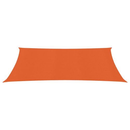 Voile d'ombrage 160 g/m² Orange 2,5x5 m PEHD - Photo n°3; ?>