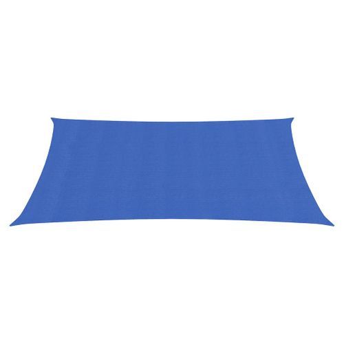 Voile d'ombrage 160 g/m² rectangulaire bleu 3x4 m PEHD - Photo n°2; ?>