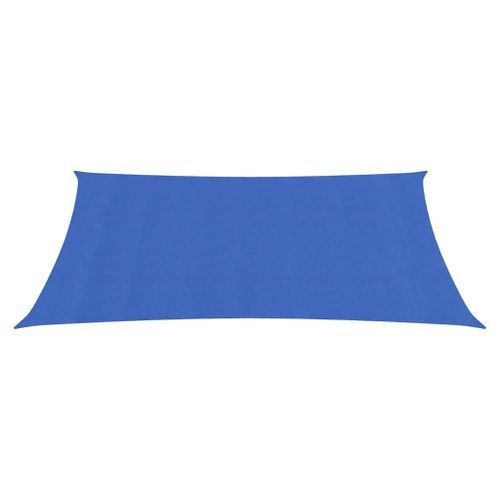 Voile d'ombrage 160 g/m² rectangulaire bleu 5x6 m PEHD - Photo n°2; ?>