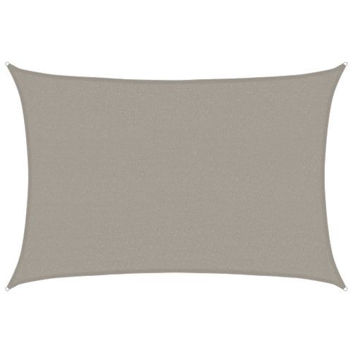 Voile d'ombrage 160 g/m² rectangulaire gris clair 2,5x3,5m PEHD - Photo n°2; ?>