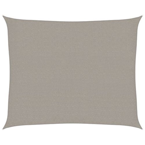 Voile d'ombrage 160 g/m² rectangulaire gris clair 2,5x3 m PEHD - Photo n°2; ?>