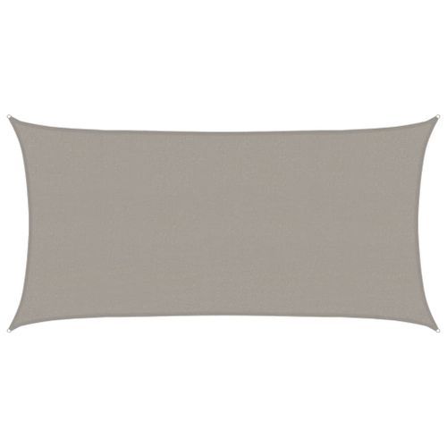 Voile d'ombrage 160 g/m² rectangulaire gris clair 2,5x4,5m PEHD - Photo n°2; ?>