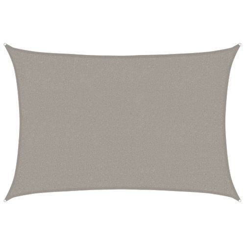 Voile d'ombrage 160 g/m² rectangulaire gris clair 2x2,5 m PEHD - Photo n°2; ?>