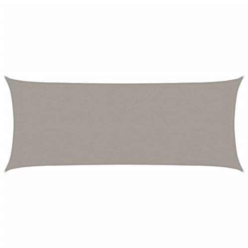 Voile d'ombrage 160 g/m² rectangulaire gris clair 2x4,5 m PEHD - Photo n°2; ?>