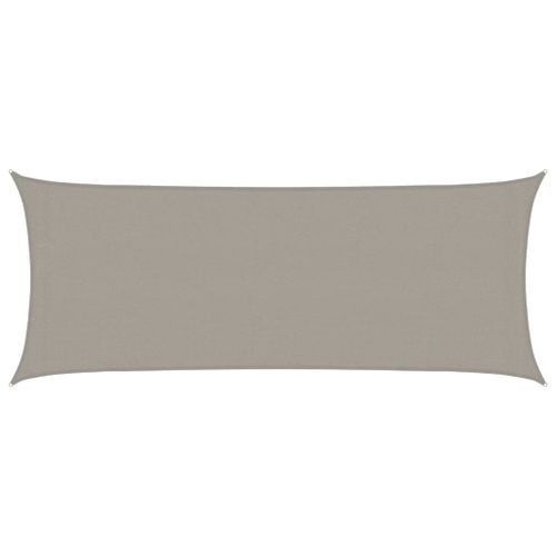 Voile d'ombrage 160 g/m² rectangulaire gris clair 2x5 m PEHD - Photo n°2; ?>