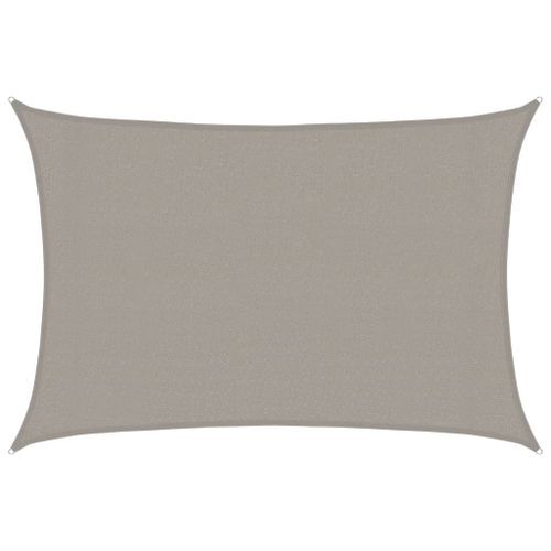 Voile d'ombrage 160 g/m² rectangulaire gris clair 3x5 m PEHD - Photo n°2; ?>