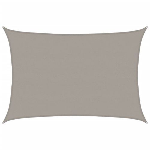 Voile d'ombrage 160 g/m² rectangulaire gris clair 5x7 m PEHD - Photo n°2; ?>