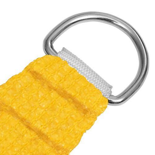 Voile d'ombrage 160 g/m² rectangulaire jaune 4x5 m PEHD - Photo n°3; ?>