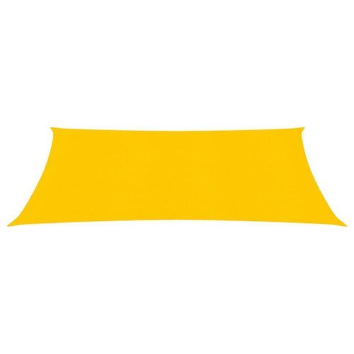 Voile d'ombrage 160 g/m² rectangulaire jaune 4x7 m PEHD - Photo n°2; ?>