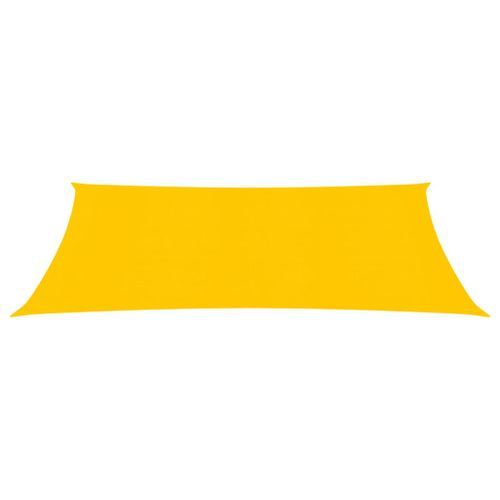 Voile d'ombrage 160 g/m² rectangulaire jaune 5x7 m PEHD - Photo n°2; ?>