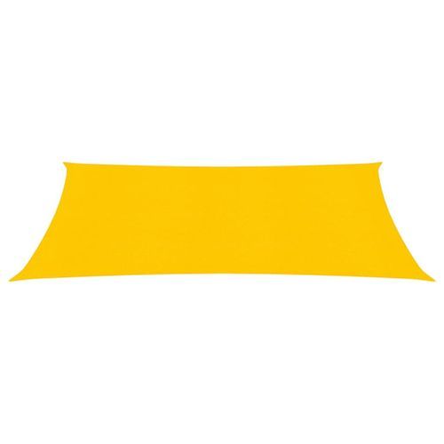 Voile d'ombrage 160 g/m² rectangulaire jaune 6x8 m PEHD - Photo n°2; ?>