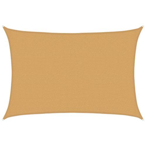 Voile d'ombrage 160 g/m² rectangulaire sable 2,5x3,5m PEHD - Photo n°2; ?>