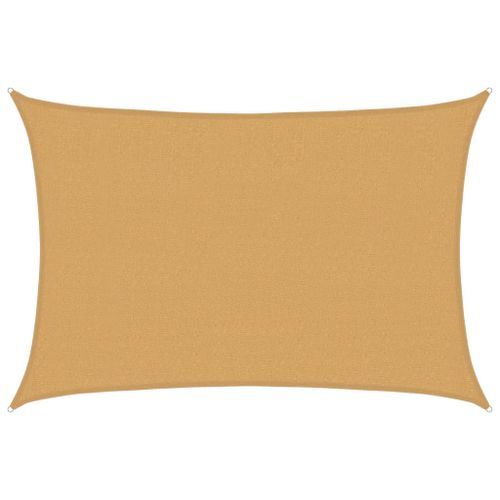 Voile d'ombrage 160 g/m² rectangulaire sable 2,5x4 m PEHD - Photo n°2; ?>