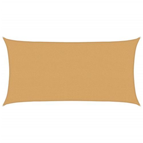 Voile d'ombrage 160 g/m² rectangulaire sable 2x3,5 m PEHD - Photo n°2; ?>