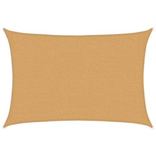 Voile d'ombrage 160 g/m² rectangulaire sable 2x3 m PEHD - Photo n°2; ?>