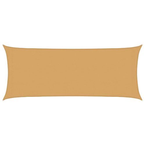 Voile d'ombrage 160 g/m² rectangulaire sable 2x5 m PEHD - Photo n°2; ?>