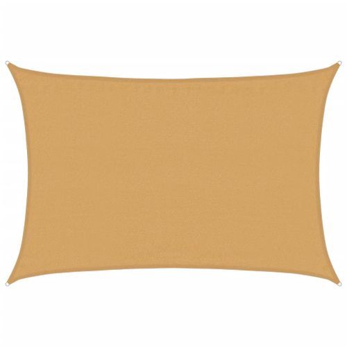 Voile d'ombrage 160 g/m² rectangulaire sable 3,5x5 m PEHD - Photo n°2; ?>