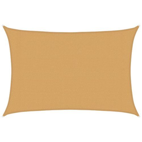 Voile d'ombrage 160 g/m² rectangulaire sable 3x4,5 m PEHD - Photo n°2; ?>