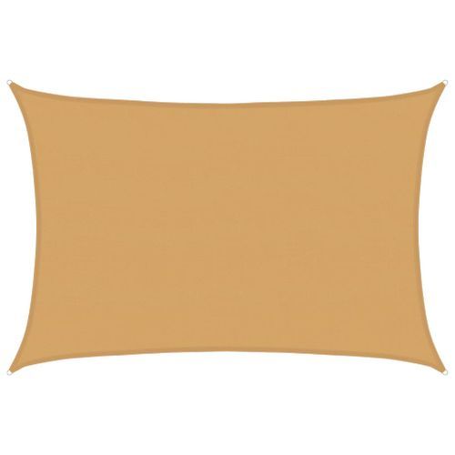 Voile d'ombrage 160 g/m² rectangulaire sable 5x7 m PEHD - Photo n°2; ?>