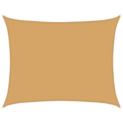 Voile d'ombrage 160 g/m² rectangulaire sable 6x7 m PEHD - Photo n°2; ?>