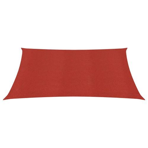 Voile d'ombrage 160 g/m² Rouge 2,5x3 m PEHD - Photo n°3; ?>