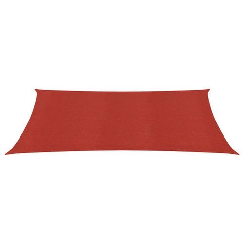 Voile d'ombrage 160 g/m² Rouge 2x4 m PEHD - Photo n°3; ?>