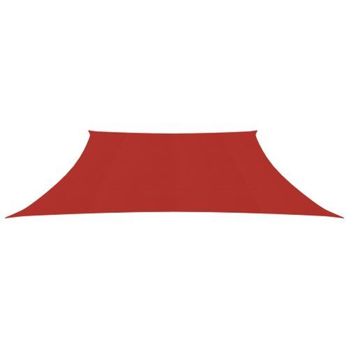 Voile d'ombrage 160 g/m² Rouge 3/4x2 m PEHD - Photo n°3; ?>