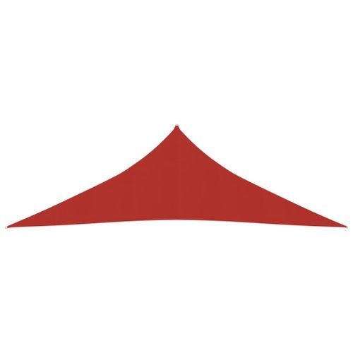 Voile d'ombrage 160 g/m² Rouge 3,5x3,5x4,9 m PEHD - Photo n°3; ?>