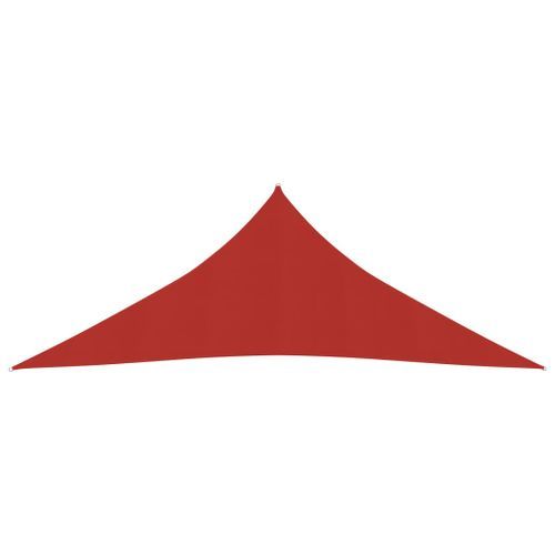 Voile d'ombrage 160 g/m² Rouge 3x3x3 m PEHD - Photo n°3; ?>