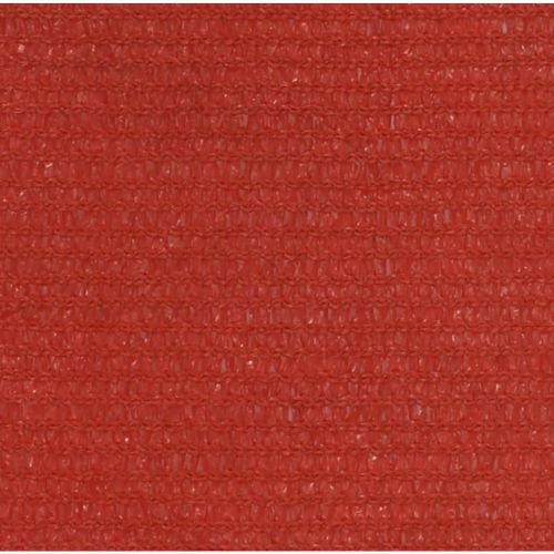 Voile d'ombrage 160 g/m² Rouge 6x7 m PEHD - Photo n°2; ?>
