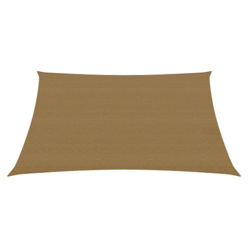 Voile d'ombrage 160 g/m² Taupe 2,5x2,5 m PEHD - Photo n°3; ?>