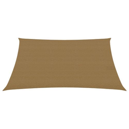 Voile d'ombrage 160 g/m² Taupe 2,5x3,5 m PEHD - Photo n°3; ?>