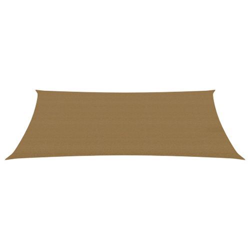 Voile d'ombrage 160 g/m² Taupe 2x4 m PEHD - Photo n°3; ?>