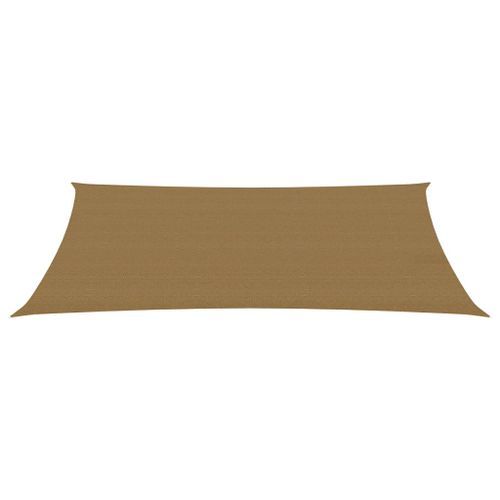 Voile d'ombrage 160 g/m² Taupe 3x6 m PEHD - Photo n°2; ?>