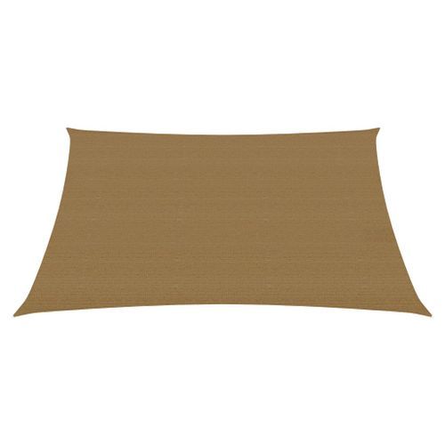 Voile d'ombrage 160 g/m² Taupe 4/5x3 m PEHD - Photo n°3; ?>
