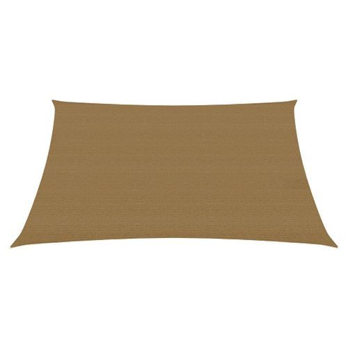 Voile d'ombrage 160 g/m² Taupe 4/5x4 m PEHD - Photo n°3; ?>