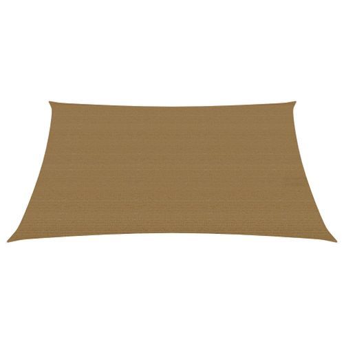 Voile d'ombrage 160 g/m² Taupe 4x5 m PEHD - Photo n°3; ?>