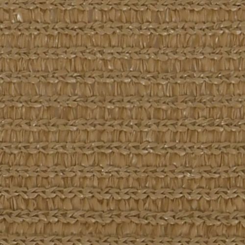 Voile d'ombrage 160 g/m² Taupe 6x6x6 m PEHD - Photo n°2; ?>