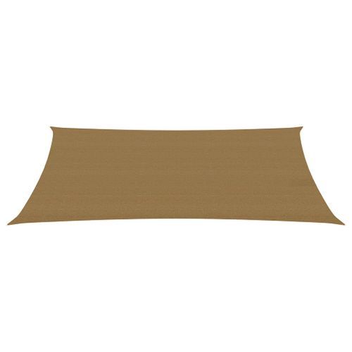 Voile d'ombrage 160 g/m² Taupe 6x8 m PEHD - Photo n°2; ?>