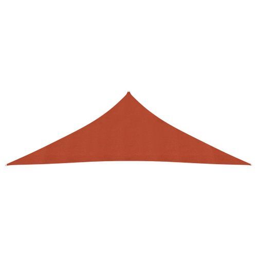 Voile d'ombrage 160 g/m² Terre cuite 2,5x2,5x3,5 m PEHD - Photo n°3; ?>
