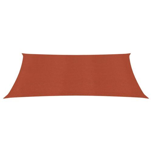 Voile d'ombrage 160 g/m² Terre cuite 2x3 m PEHD - Photo n°3; ?>