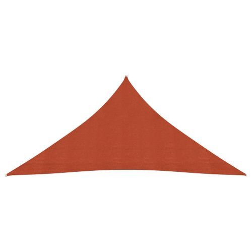 Voile d'ombrage 160 g/m² Terre cuite 4,5x4,5x4,5 m PEHD - Photo n°3; ?>