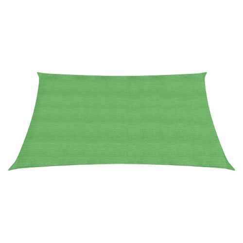 Voile d'ombrage 160 g/m² Vert clair 2x2 m PEHD - Photo n°3; ?>