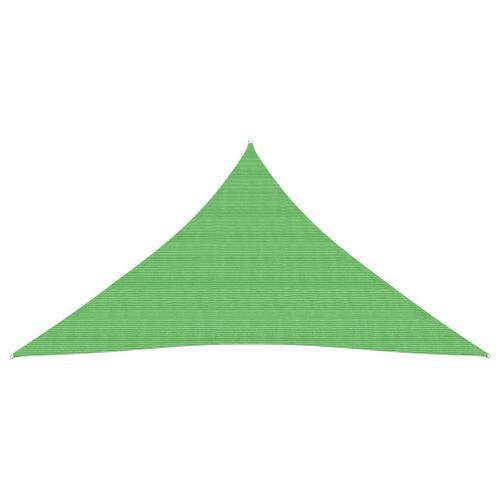 Voile d'ombrage 160 g/m² Vert clair 3x4x4 m PEHD - Photo n°3; ?>