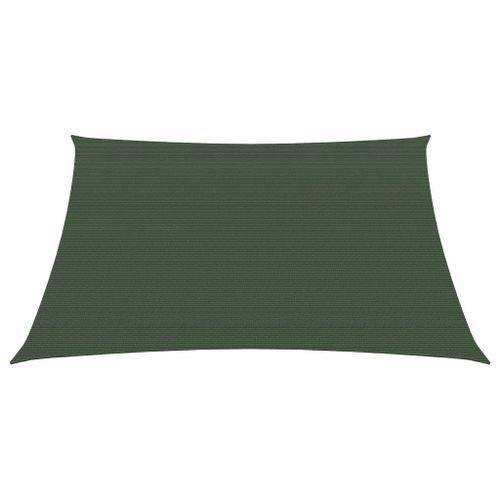 Voile d'ombrage 160 g/m² Vert foncé 2,5x2,5 m PEHD - Photo n°3; ?>